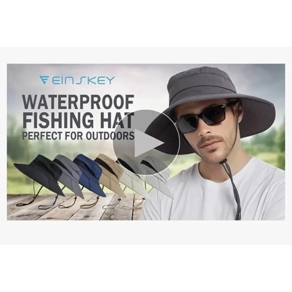 EINSKEY Wide Brim Sun Hat Summer UV Protection Beach Hat Showerproof‎ Safari Hat